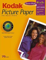 Kodak 8175655 Picture Paper, 8.5inx11in, 75 Sheets
