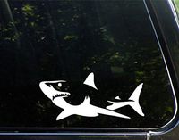 CMI219 Shark - 6" x 3" - Vinyl Die Cut Decal/ Bumper Sticker For Windows, Cars, Trucks, Laptops, Etc.