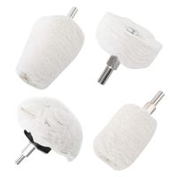 WTSCLS Polishing Wheel for Drill 4 Pack, Buffing Pads Wheel Polisher Kit with 1/4" Hex Shafts for Dremel Tools