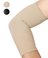 Elbow Compression Sleeves, 20-30mmHg Strong Support, 1 Pair Unisex, Lightweight Elbow Brace for Recovery, Arthritis & Tendonitis Joint Pain Relief, Support for Tennis Elbow & Golfers Brace, Beige L