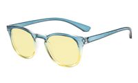 Eyekepper Blue Light Blocking Computer Glasses Digital Eye Strain Prevention-Yellow Tinted Lens Reading Glasses (Blue-Yellow Frame, 1.50)