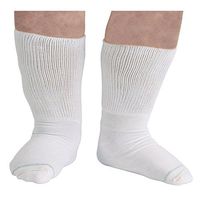Women's Bariatric Diabetic Socks X-Wide - White - 3 Pairs