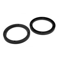 uxcell 2 Pcs 6.5 inches Dia Universal Black Plastic Speaker Spacer Adaptor Ring Mounting Bracket for Auto Car