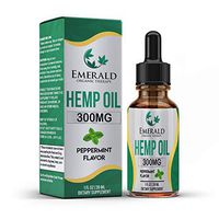 Hemp Oil- Relief of Pain Anxiety and Better Sleep-Organic-Grown and Made in The USA- Only 3 Ingredients-100% Natural Extract- Optimum Absorption-Peppermint Flavor