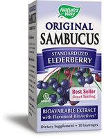 Nature's Way, Original Sambucus, Standardized Elderberry Lozenges, 30 Lozenges. Pack of 2