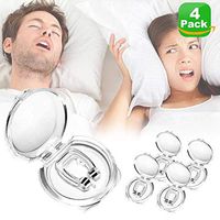 Anti Snoring Nose Clip Devices Mini Silicone Magnetic Nose Clip Anti Snoring Snore Stoper Device Sleepypal Anti Snoring Snoring Aid Sleep Device for Ease Breathing Comfortable Sleeping - Quiet Night