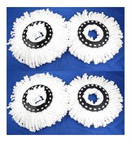 4 pack Replacement Microfiber Mop Head Refill For Magic Hurricane Spin Mop 360°