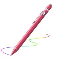 Active Stylus for iPad, Evach Active Stylus with 1.5mm Ultra Fine Tip, Compatible for Apple Pen and iPhone Stylus,Samsung Pen for Tablets,Rose Red