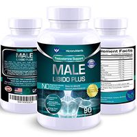 Male Libido Plus- Natural Testosterone Booster for Men That Supports Energy, Desire, Performance & Stamina. Maca, Ginseng, Horny Goat Weed, Muira Puama & Tribulus - Pure Micronutrients