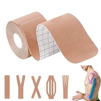 Kinesiology Tape Precut Elastic Therapeutic Sports Tapes Physical Therapy Support Tape Rehab Joints Protection Injury Recovery Athletic Therapy Physiotherapy Pregnancy Pain Relief (Precut Roll)