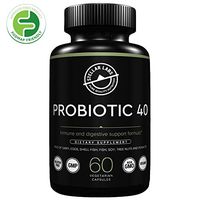 Stellar Labs Probiotic 40 Dietary Supplement, Immune and Digestive Support Formula, Gluten-Free, GMP, Non-GMO, Vegan, 60 Count