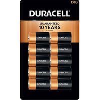 Duracell Coppertop Alkaline D Batteries (10 Pk.)