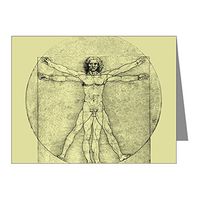 Note Card Vitruvian Man by Da Vinci