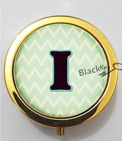 BlackKey Letter I 3-Compartment Decorative Pocket Gift Box Case Organizer for Pill, Color 2 -1373