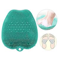Foot Scrubber Feet Cleaner Shower Foot Scrubber Brush Foot Spas with Non-Slip Suction Cups and Soft Exfoliating Easy Improves Foot Circulation Reduces Foot Pain Acupressure Mat