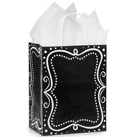 NW Chalkboard Border Shopping Bags - Cub Size - 8x4.75x10.25in. - 25 Pack