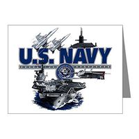 Note Card US Navy Aircraft Carrier Planes