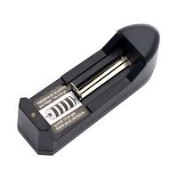 Multi Function Strong Light Flashlight Battery Charger Lithium Battery Mount Charger Portable Charger Single Groove Pedestal Charger 1PC US Version Flat Pins Plug