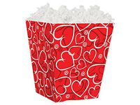 Pack Of 6, Sassy Hearts Sweet Treat Gift Box 4 x 4 x 4-1/2" For Christmas, Valentine'S Day, Birthday & Other Holidays