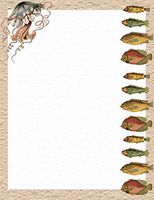 Fish Stationery Printer Paper 26 Sheets