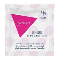 SweetSpot Labs Natural, pH Balanced Single Personal Wipettes Unscented, 500 Count | Dermatologist & Gynecologist Tested