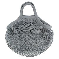 Andux Cotton Net Shopping Bag Reusable Bag SGD-01 (Small, Grey)