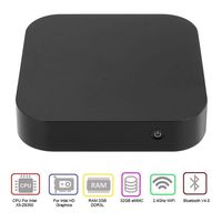 Ciglow Fanless Mini PC Win10,Intel X5Atom Z-8350-Dual Band WiFi AC-64-bit Win10/UBuntu 16.4-HD Graphics 2GB+32GB Mini Desktop Computer-HDMI/VGA 1000Mbps LAN Support Dual Screen (Without OEM Key)