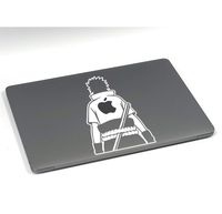 Uchiha Sasuke Naruto for MacBook Laptop car die-Cut Vinyl Decal Sticker (13 inch MacBook, White)