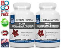 #1 Rated Caralluma Fimbriata for Weight Loss, 2 Bottle Pack, 90 Capsules Per Bottle, 3 Month Supply, 10:1 Extract Ratio, 1000mg Per Serving, MFD USA, Free Shipping