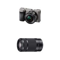 Sony Alpha a6000 Mirrorless Digital Camera with 16-50mm Lens (Graphite) and E 55-210mm F4.5-6.3 Lens for Sony E-Mount Cameras (Black)