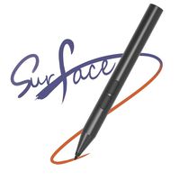 Uogic Surface Classroom Pen, Support Palm Rejection, 1500hrs Using Time, 1024 Pressure Points, Streamlined Shape, Aluminum Body, Soft Touch Nibs, Stylus for Surface Pro/GO, Black