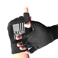 Mens Womens American Flag Welder Fingerless Gloves for Arthritis & Carpal Tunnel Pain Relief