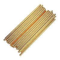 Paper Straws, Fashion 25pcs Gold Paper Drinking Straws for Juices, Shakes, Smoothies, Birthday, Wedding, Party Supplies (A)