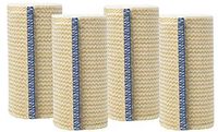GT Cotton Elastic Bandage w/Hook and Loop Closure on Both Ends, 4" Width - 4 Pack