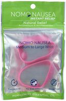 NoMo Nausea Instant Relief Large Pink Aromatherapy Anti-Nausea Bands with Acupressure