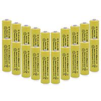 QBLPOWER AA NiCd 600mAh 1.2V Solar Batteries Rechargable for Outdoor Garden Solar Lights Lamp(20 Pack AA Yellow)