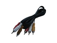 UPBRIGHT 3RCA AV Audio/Video Cable Cord for Panasonic DMR Series DVD VHS Combo Player-Recorder DMR-E20 DMR-E20D DMR-E50 DMR-E60S DMR-E65 DMR-E50P DMR-E80H DMR-E85H DMR-E85HP DMR-E100H