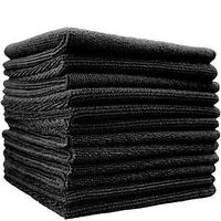 Pro Multi-Purpose Microfiber Towel – 12 Pack | Premium Cleaning Cloths Rag for Kitchen Furniture Car | Clean, Dust, Polish, Absorb | Small 12"x12"(Blue)