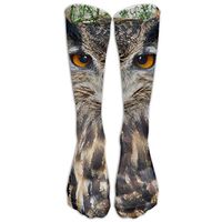 Eagle Owl Womens Compression Socks Comfortable Athletic Socks High Stockings Unisex Anti-odor Running Long Sock For Men And Women