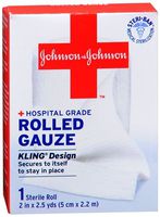 Red Cross First Aid Sterile Rolled Guaze, 2"-2.5 Yds.