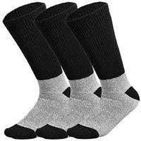 Doctor Recommend Thermal Diabetic Socks Keep Foot Warm Non-Binding Crew Socks For Men Women 3pk Black 9-11
