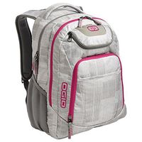 OGIO Business Excelsior 17" Laptop Backpack/Rucksack, Blizzard/Pink