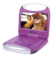 Sylvania 10-Inch Portable DVD Player with Integrated Handle and USB/SD Card Reader, Purple