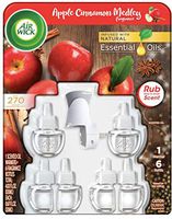 AirWick Apple Cinnamon Medley Limited Edition Scented Oil 1 Warmer + 6 Refills