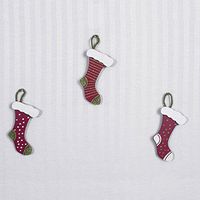 3 Piece Stockings Ornament Set