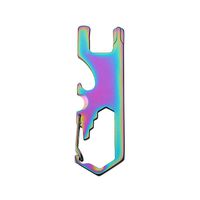 LiboboMulti-Function Pocket Survial Tool Bottle Opener Multi-Tool Keyring Outdoor (Multicolor)