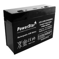 PowerStar Battery for CSB HC1221W High Rate AGM Battery