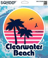 Squiddy Clearwater Beach Florida - Vinyl Sticker Decal for Phone, Laptop, Water Bottle (3" high)