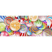 INTERESTPRINT Lollipops. Candies and Sweets 58 x 23 Inch Gift Wrap Wrapping Paper for Boys, Girls, Adults - 5 Rolls