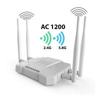 【High Speed】 Dual Band 1200Mbps WiFi Router, AC1200 Smart WiFi Router, Long Range Wireless WiFi Router for Multiple Devices, Open Source OpenWRT WE1326, Home Office Wireless WiFi Router